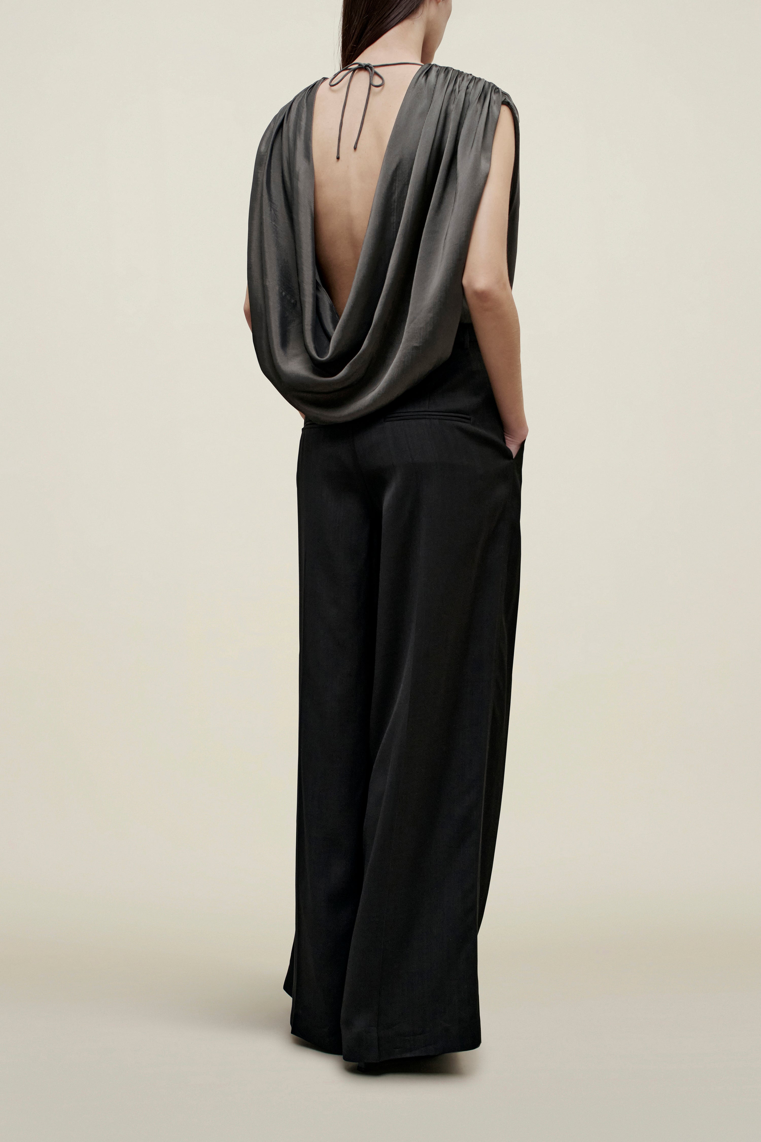 Naia Draped Top in Fluid Viscose