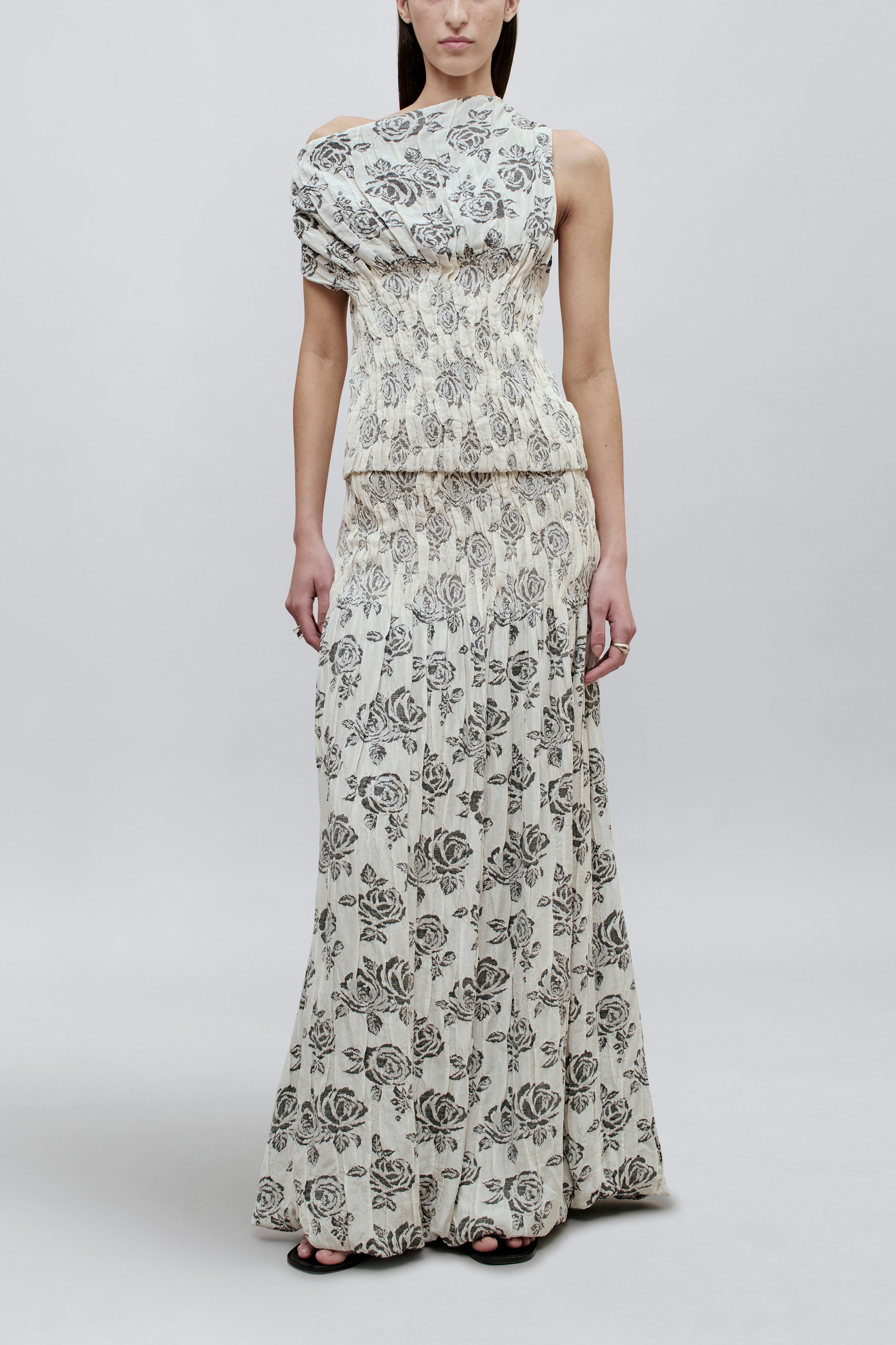 Romy Top in Rose Brocade