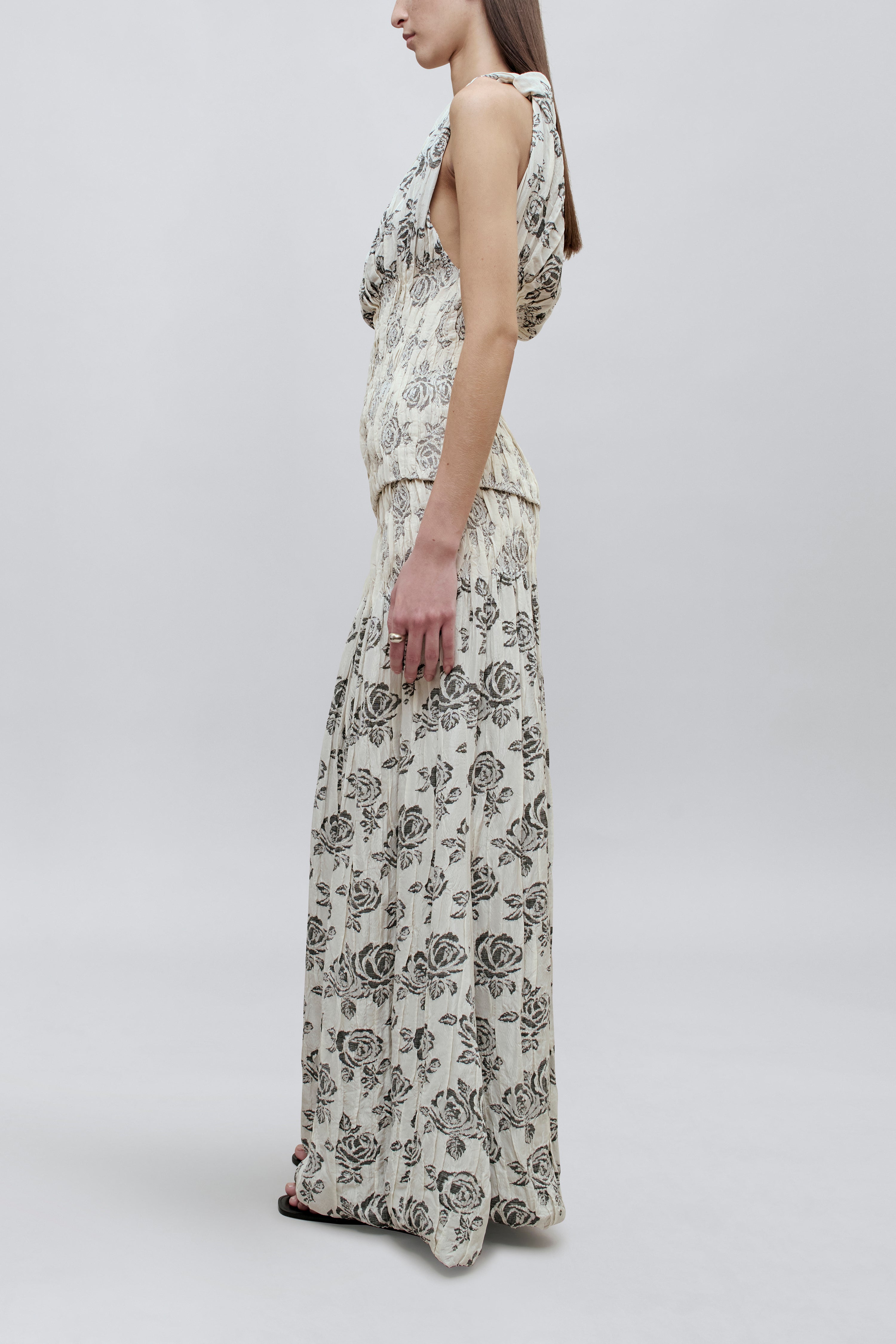 Romy Top in Rose Brocade