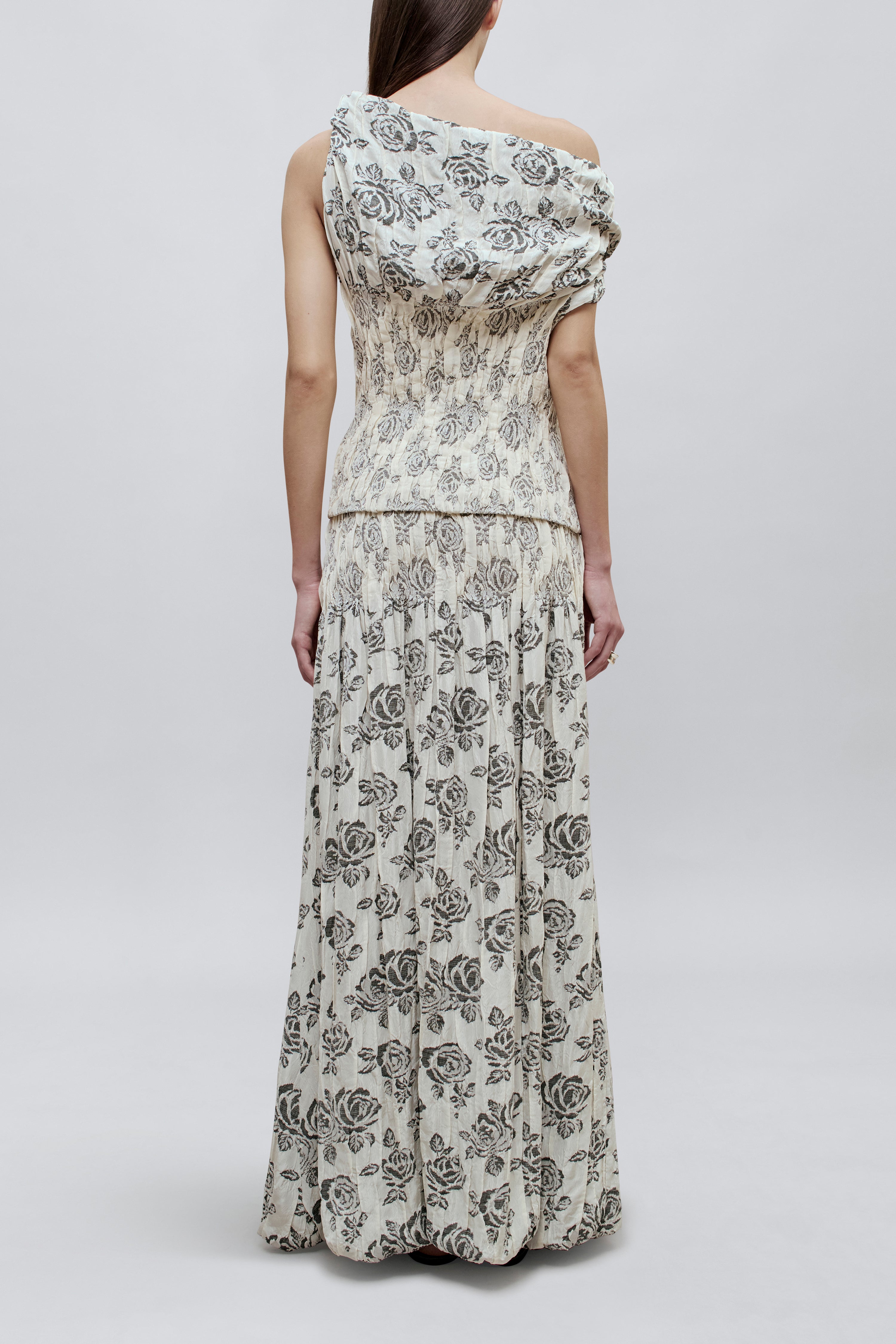 Romy Top in Rose Brocade
