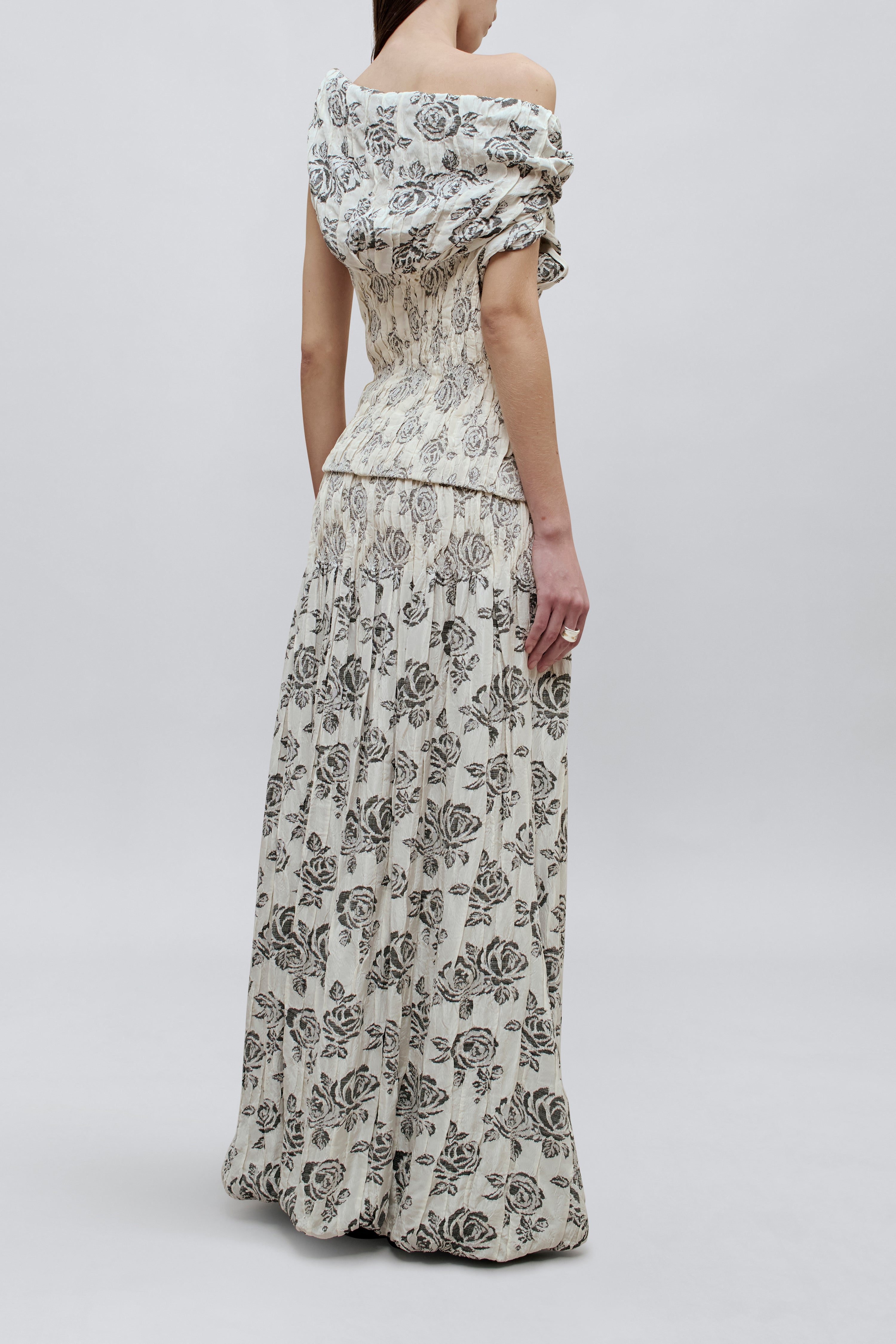 Romy Top in Rose Brocade