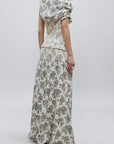 Romy Top in Rose Brocade