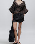 Winslow Top in Silk Taffeta