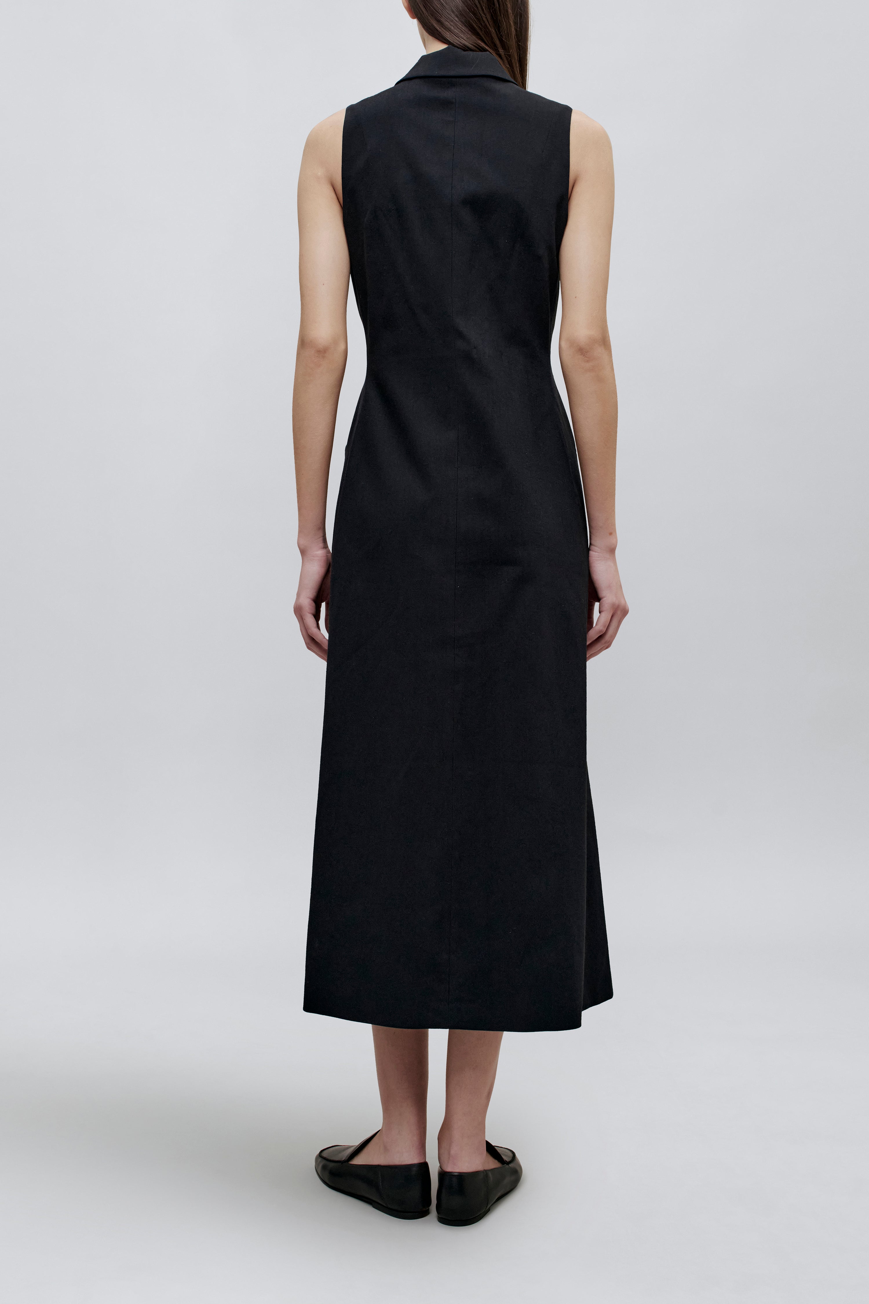 Holland Dress in Stretch Suiting
