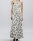 Blanche Gown in Rose Brocade