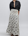 Freja Skirt in Rose Brocade