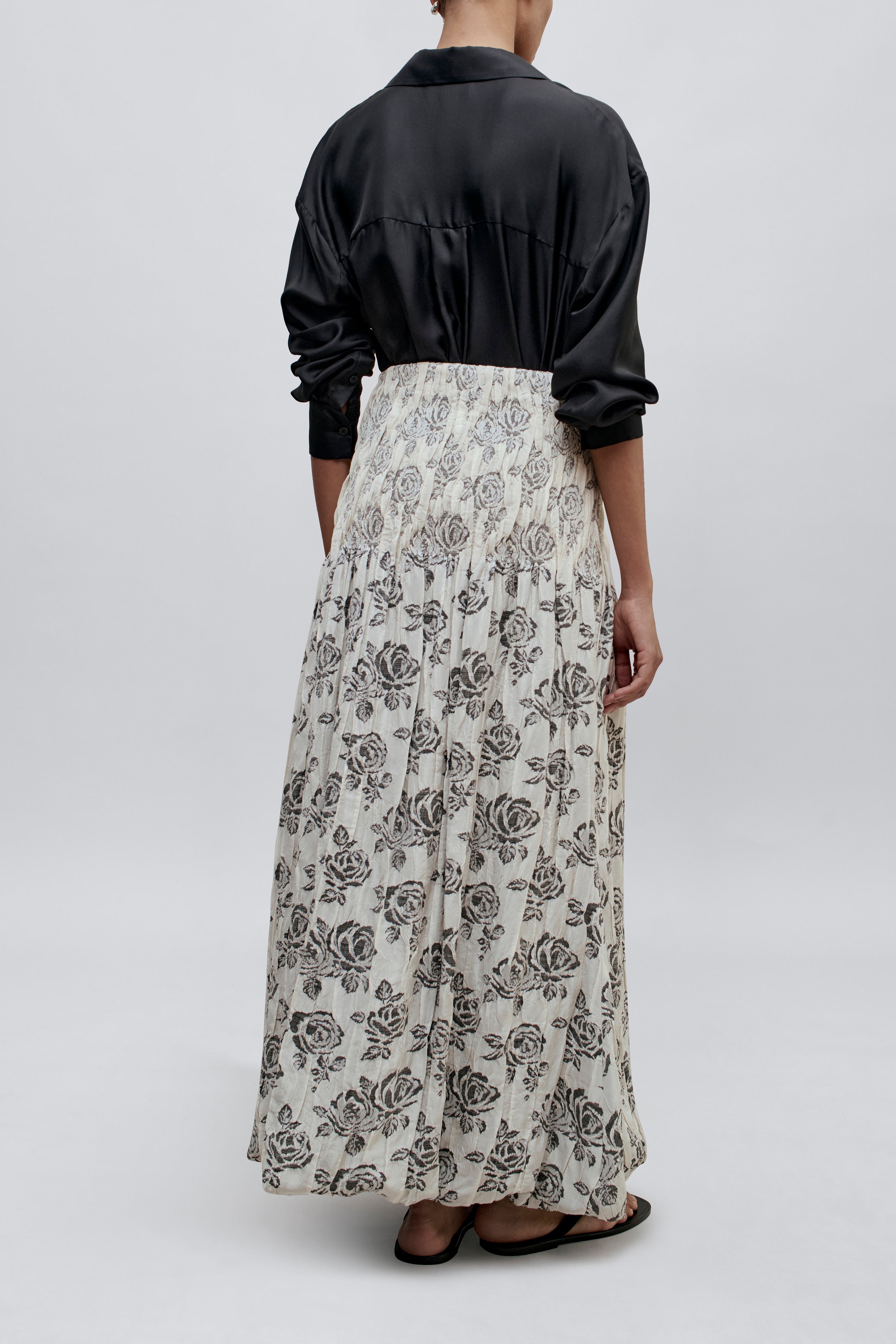 Freja Skirt in Rose Brocade