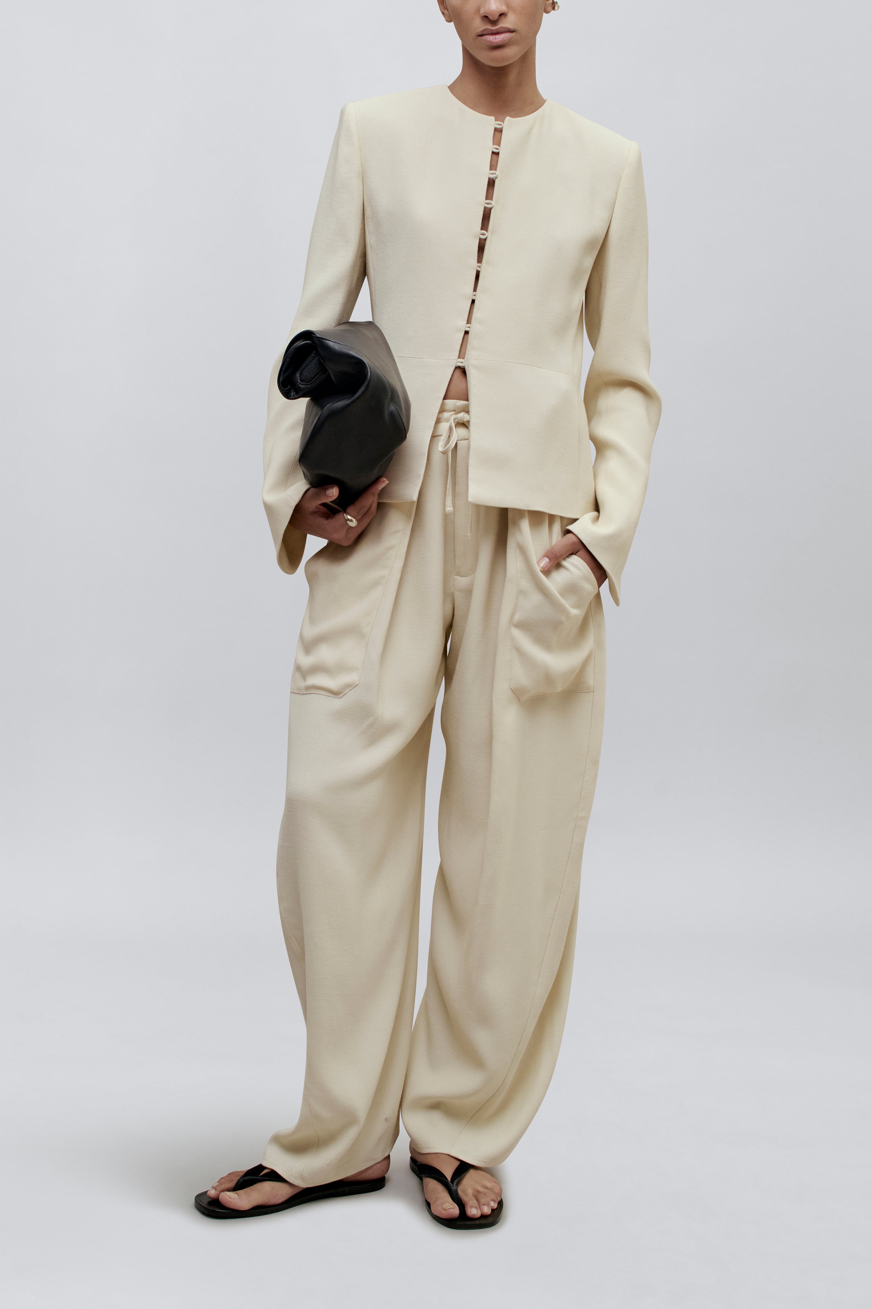 Tilda Jacket in Waffle Weave