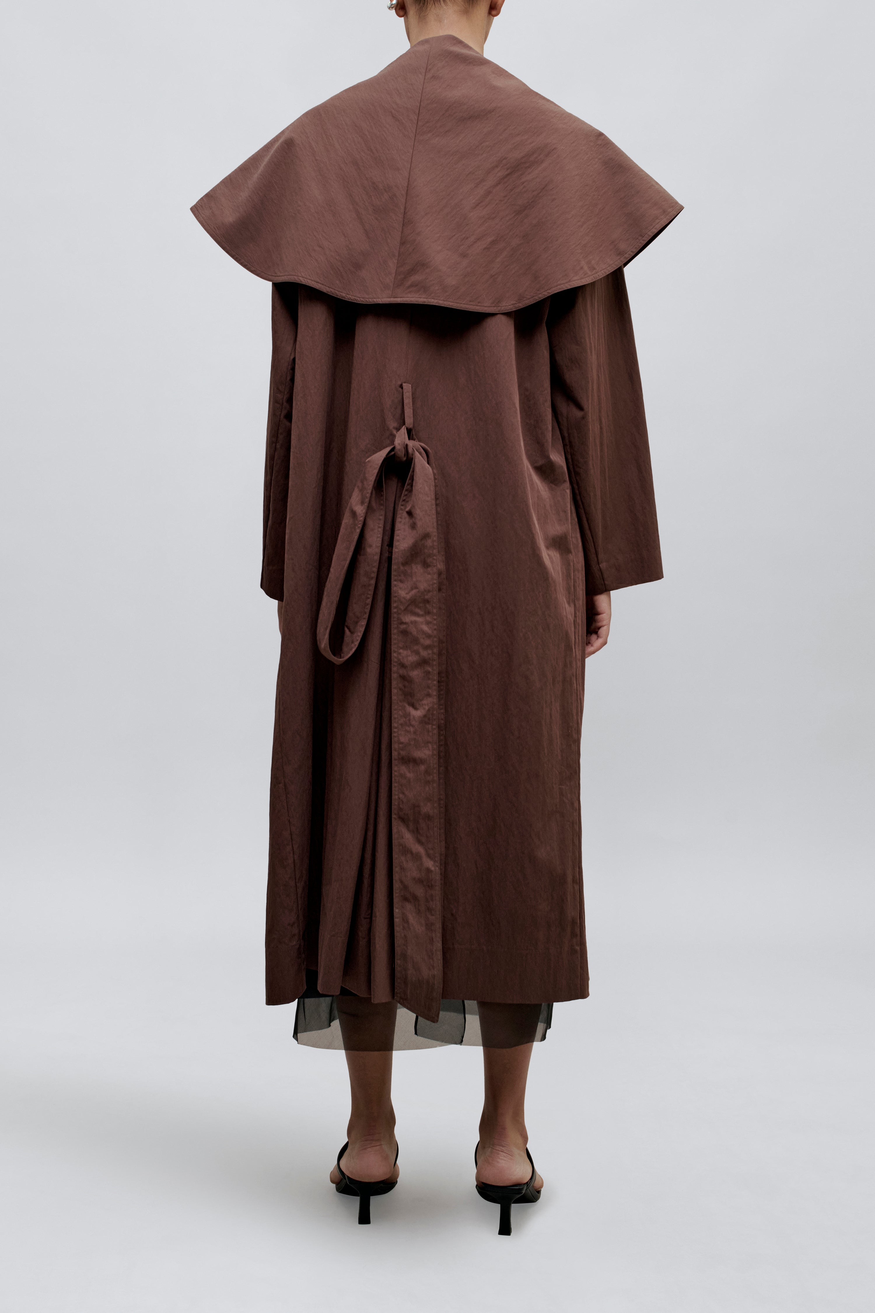 Dorothy Trench Coat in Cotton Nylon