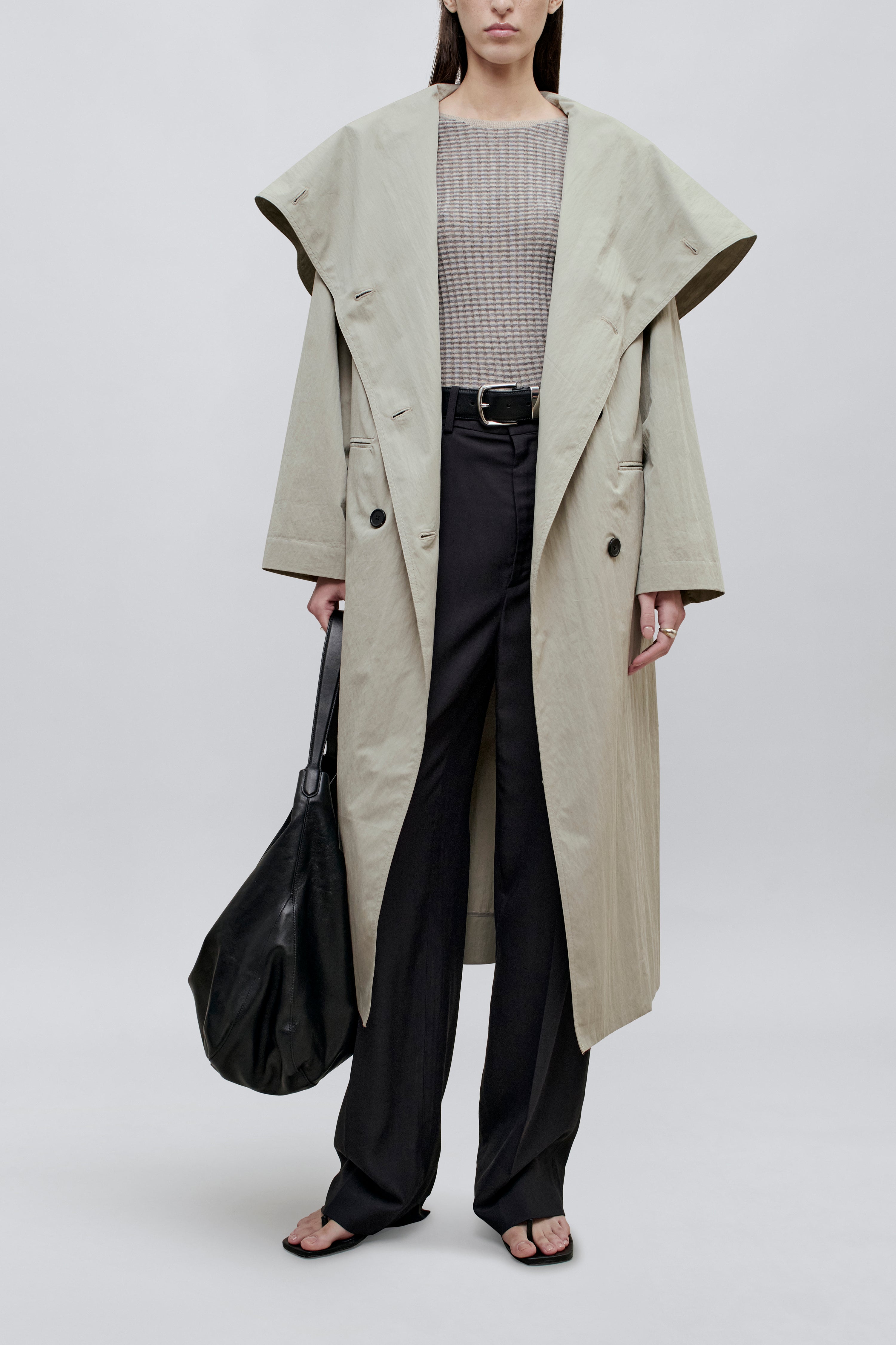 Dorothy Trench Coat in Cotton Nylon