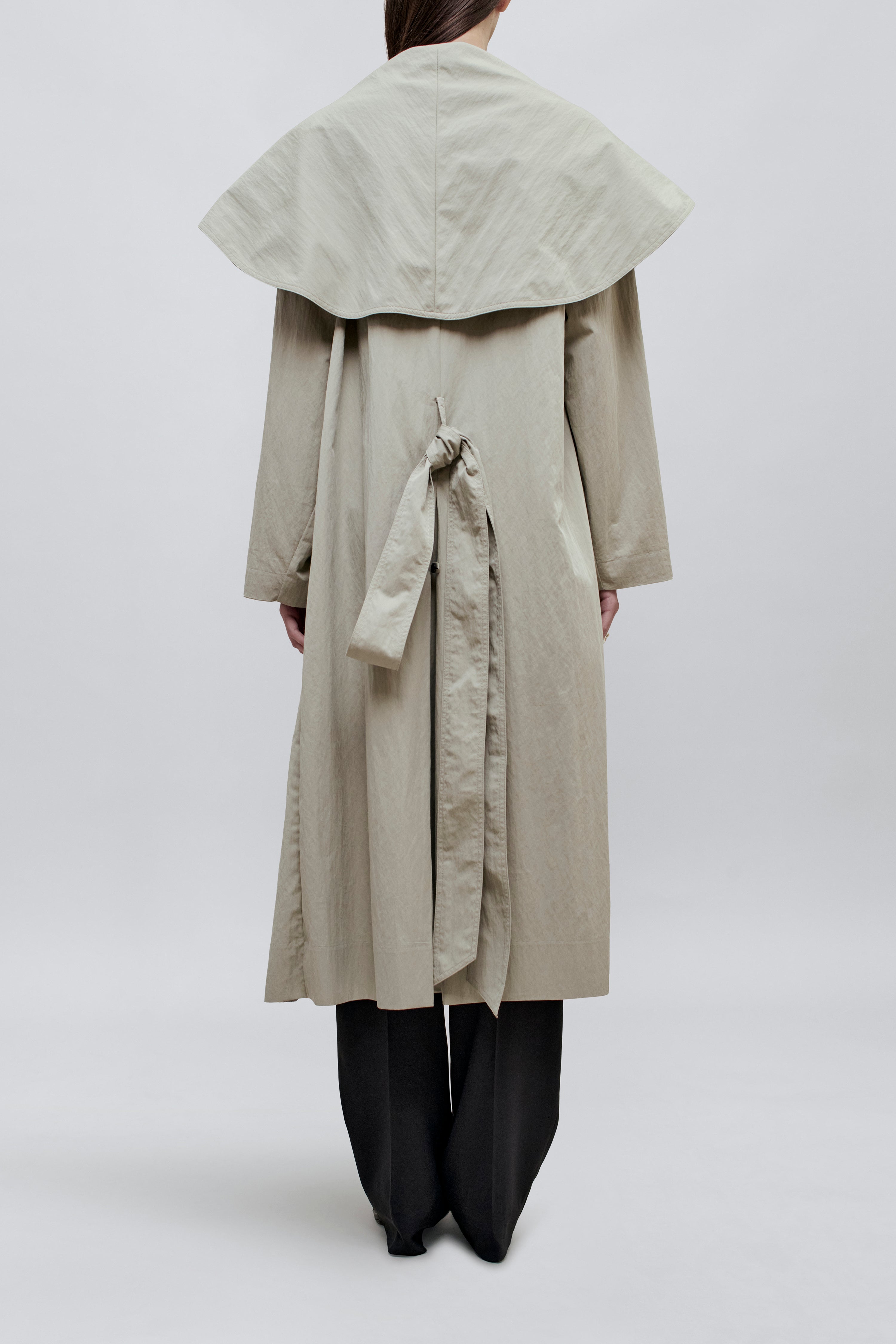 Dorothy Trench Coat in Cotton Nylon