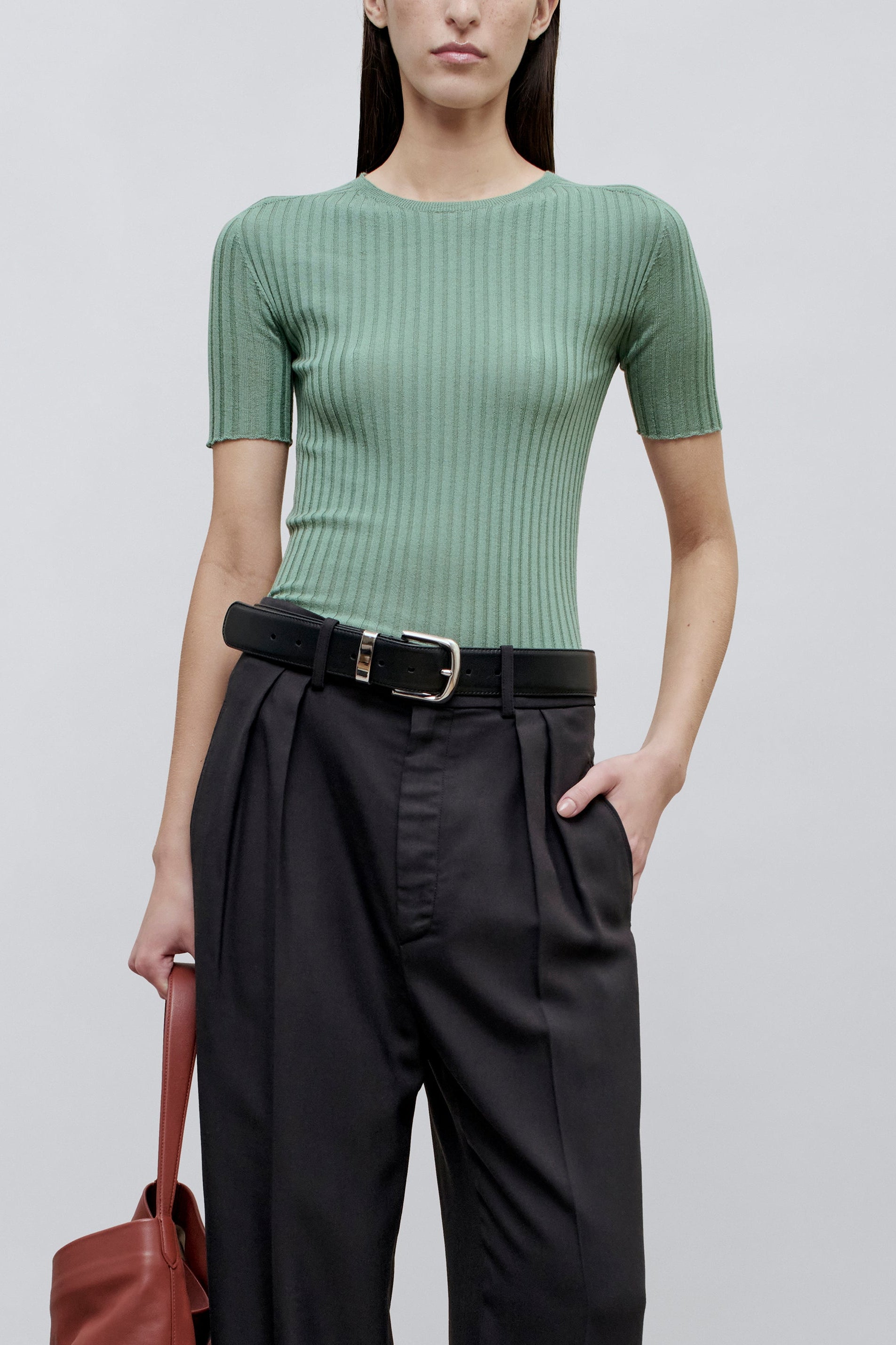 Eaton Seamless Tee in Superfine Merino