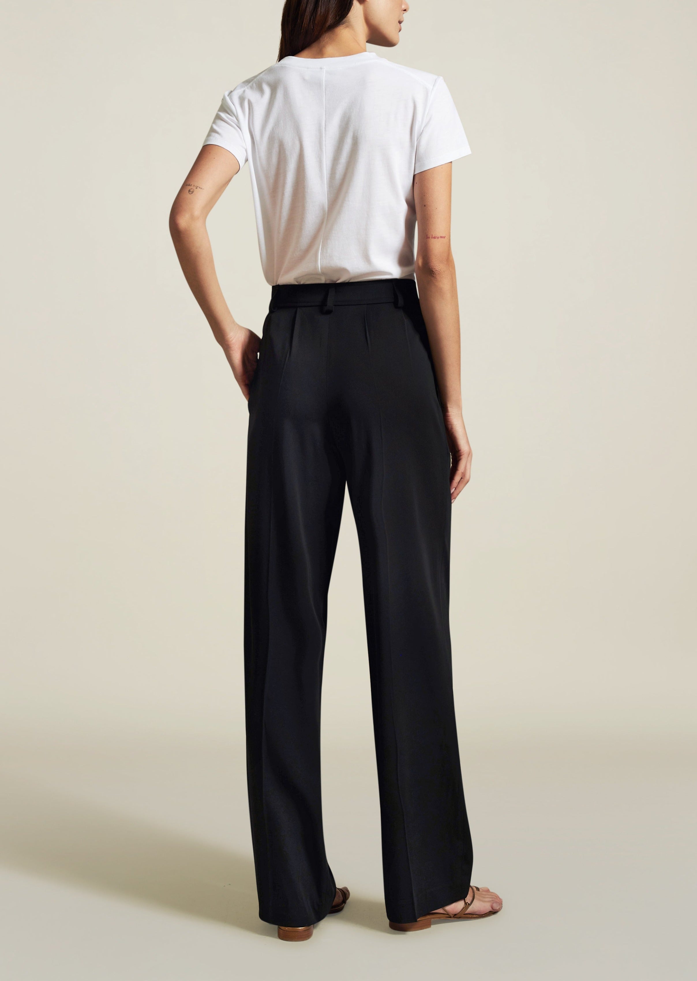 Le Smoking Trouser in Black Sporty Suiting