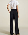 Le Smoking Trouser in Black Sporty Suiting